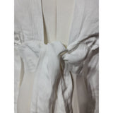 REISS White Tie Front Long Sleeve Crop Blouse Top Size 6