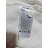 REISS White Tie Front Long Sleeve Crop Blouse Top Size 6
