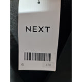 NEXT Black Velvet Tuxedo Jumpsuit Size 6