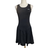 BOSS Hugo Boss Girls Black Skater Dress Sleeveless Logo Junior 12Y XS