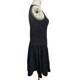 BOSS Hugo Boss Girls Black Skater Dress Sleeveless Logo Junior 12Y XS