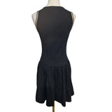 BOSS Hugo Boss Girls Black Skater Dress Sleeveless Logo Junior 12Y XS