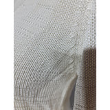 REISS Womens Cream Metallic V-Neck Jumper  Knitwear Shimmer Long Sleeve Top Size S