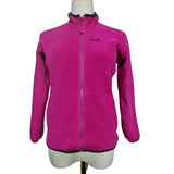 Jack Wolfskin Womens Pink Fleece Jacket Full Zip Outdoor Jumper Top
Size 9/10y 140cm