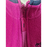 Jack Wolfskin Womens Pink Fleece Jacket Full Zip Outdoor Jumper Top
Size 9/10y 140cm