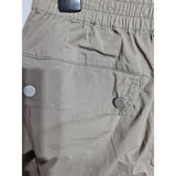 REISS Womens Beige Ruched Elasticated Waist Joggers Trousers Size 8