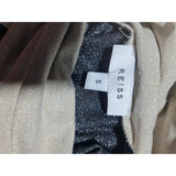 REISS Metallic Glitter Long Sleeve High Neck Jumper / Top Size S