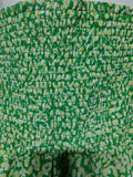 French Connection Cadie Verona Green Dress Smocked Puff Sleeve Midi BNWT Size 14