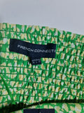 French Connection Cadie Verona Green Dress Smocked Puff Sleeve Midi BNWT Size 14