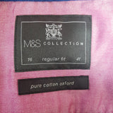 M&S Collection Mens Pink Shirt Size 16" / 41.