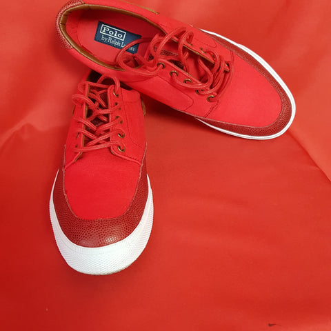 POLO Ralph Lauren Mens Red Trainers Size 11 UK / 45 EU