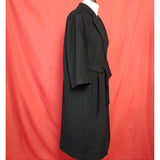 Linea Black Wool Open Front Coat Size 10