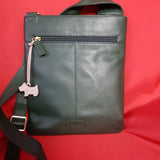 Radley Green Leather Crossbody Bag