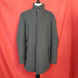 М&S Collection Mens Grey Wool Blend Coat Size M.