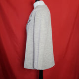 MITZY Grey Open Front Cardigan Size M