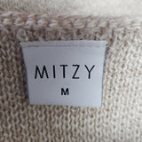 MITZY Grey Open Front Cardigan Size M