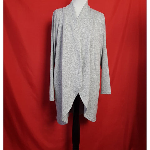 MITZY Grey Open Front Cardigan Size 12.