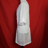 Marks & Spencer White Cotton Shirt Dress Size 16.
