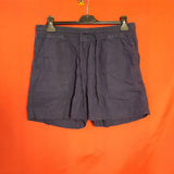 M&S Collection Navy Linen Blend Shorts Size 14.