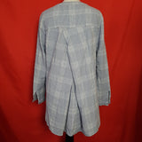 ROMAN Blue Check Cotton Skirt Size 14.
