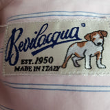 Bevilacqua Mens Pink Blue Stripe Shirt Size M.