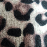MITZY Leopard Print High Neck Jumper Size M