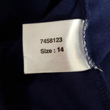 MITZY Navy Cotton T-shirt Size 14