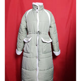Boohoo Women's Olive Padded Puffer Long Coat Size 12/40.