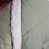 Boohoo Women's Olive Padded Puffer Long Coat Size 12/40.