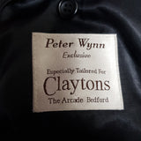 Peter Wynn Claytons Men's Black Wool Coat Size R36