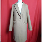 NEW LOOK Women's Beige Coat Size 14/42.