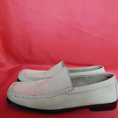 Russell & Bromley Mens Beige Leather Loafer Size UK8.5 / EU42.5