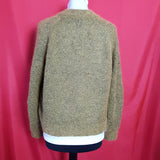 H&M Mohair Blend Womens Yellow Black Mix Jumper Size L.