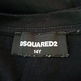 Dsquared2 Junior Black T-shirt Size 14Y