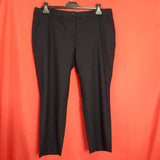 Boden Womens Black Cropped Trousers Size 14