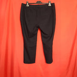 Boden Womens Black Cropped Trousers Size 14