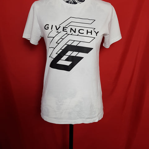 GIVENCHY Kids White Black Multicolour Print Size 12+ years.