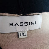 BASSINI Light Brown Black Jumper Size L/XL