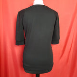 TED BAKER Black Sequin Top Size 2