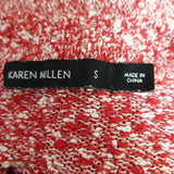 Karen Miller Red White Knit Jumper Size S