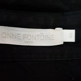 ANNE FONTAINE Paris Black Blouse Size FR40 UK10