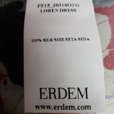 ERDEM Women's Froral Print Dress Size 14.