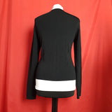 AMARANTO Womens Black Cardigan Size 14.