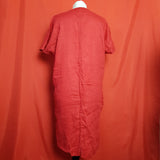 John Lewis Women's Red Linen Dress Size 12