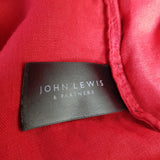 John Lewis Women's Red Linen Dress Size 12