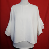 Zara Women's White Blouse Size XL
