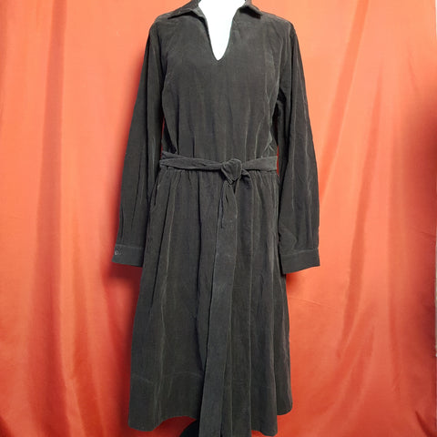 TOAST Women's Dark Damson Corduroy Dress Size 16.