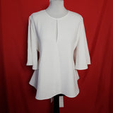 Zara Womens White Blouse Size XL