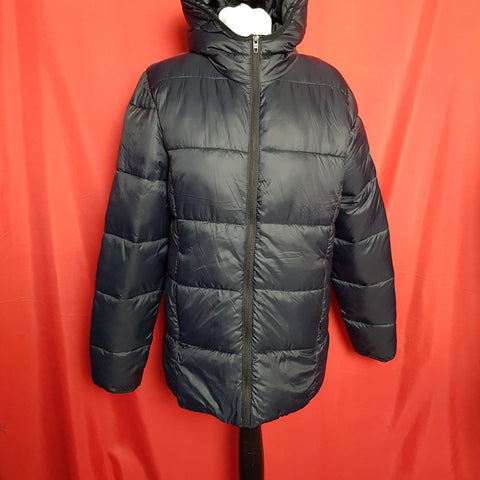 French Connection Womens Black Hooded Jacket Size S.
