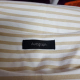 Autograph Ivory Brown Stripe Top Size 16